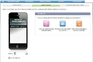 Customize mobile web page campaign